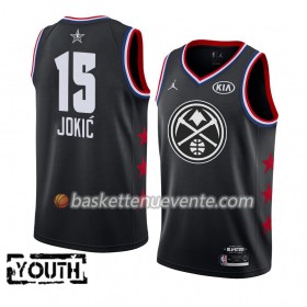 Maillot Basket Denver Nuggets Nikola Jokic 15 2019 All-Star Jordan Brand Noir Swingman - Enfant